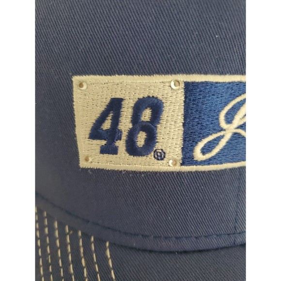 Jimmie Johnson 48 Hendrick Motorsports Nascar racing snapback hat cap Rhinestone - Picture 7 of 9
